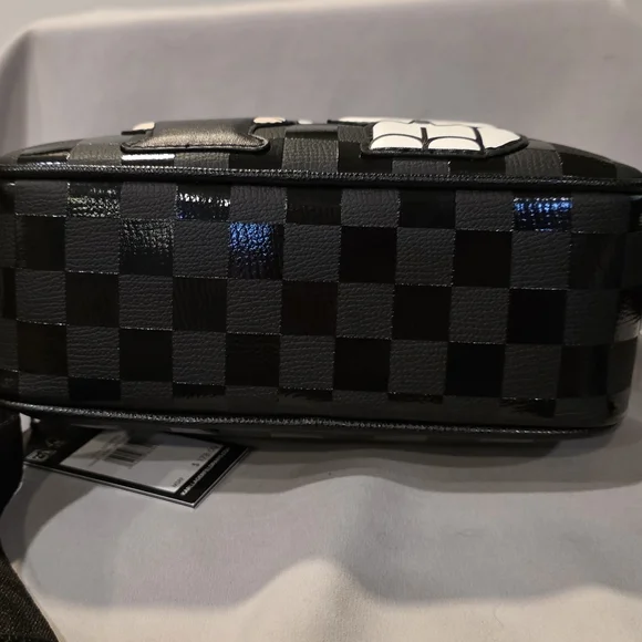 KARL LAGERFELD Maybelle logo Black Checkered Character print Crossbody Bag. NWT - Picture 10 of 10